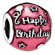 Wisiorki - Charms Urodziny Happy Birthday srebro 925 - miniaturka - grafika 1