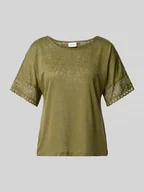 Koszulki i topy damskie - T-shirt z koronką szydełkową model ‘NULAN’ - miniaturka - grafika 1