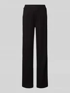 Spodnie damskie - Spodnie sportowe z mieszanki wiskozy z elastycznym pasem - miniaturka - grafika 1