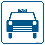 Systemy ekspozycyjne i znaki informacyjne - RA040 POSTÓJ TAKSÓWEK, PN - PŁYTA PCV 1MM; (300X300MM) - miniaturka - grafika 1