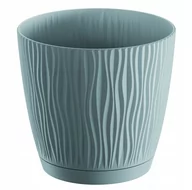 Donice - Prosperplast SANDY P doniczka z podstawką 12,9 cm, szary DSY130P - miniaturka - grafika 1