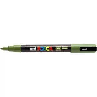 UNI ball POSCA marker (z delikatną końcówką okrągłą) zielone jabłko, khaki zielony PX202325000 - Markery do tablic - miniaturka - grafika 1