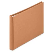 Albumy fotograficzne - Album HAMA Wrinkled 24x17 Brązowy (36 stron) - miniaturka - grafika 1