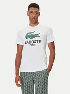 Koszulki męskie - Lacoste T-Shirt TH5634 Biały Regular Fit - miniaturka - grafika 1