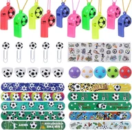 Zabawki kreatywne - ZESTAW KIBICA ZABAWEK PIŁKARSKICH BRANSOLETKI GWIZDKI TATUAŻE PIERŚCIONKI - miniaturka - grafika 1