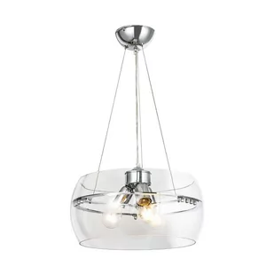 Szklana Lampa wisząca MERANO RLD931031-3 Zuma Line zwis do salonu chrom - Oprawy, klosze i abażury - miniaturka - grafika 1