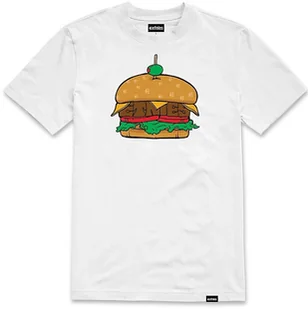 t-shirt ETNIES ETNIES BURGER TEE WHITE - Koszulki męskie - miniaturka - grafika 1