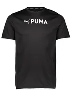 Koszulki sportowe męskie - Puma Koszulka funkcyjna "Fit Ultrabreath" w kolorze czarnym - miniaturka - grafika 1