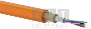 Kabel światłowodowy OS2 zewnętrzny DAC do bezpośredniego układania w ziemi, pomarańczowy SM 8J 9/125 G652D Fca PE ALANTEC