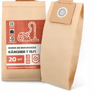 Worki do odkurzaczy - 20x Worek do Odkurzacza Kärcher T 15/1 Papierowy Mocny Pojemny Worki 2A-W - miniaturka - grafika 1