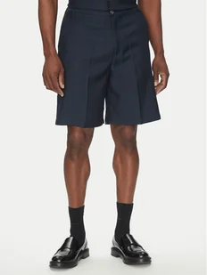 John Richmond Szorty materiałowe UMP25060BE Granatowy Regular Fit - Spodenki męskie - miniaturka - grafika 1