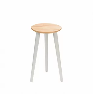 Taboret drewniany okrągły z drewna bukowego - Taborety i hokery - miniaturka - grafika 1