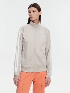 adidas Bluza Tricot 3-Stripes JD4521 Beżowy Regular Fit - Bluzy damskie - miniaturka - grafika 1