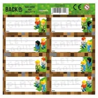 Szkolne artykuły papiernicze - Nalepki na zeszyty BackUp 4 A 61 (25szt) DERFORM - miniaturka - grafika 1