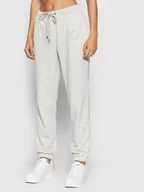 Spodnie sportowe damskie - Noisy May Spodnie dresowe Lupa 27017354 Szary Loose Fit - miniaturka - grafika 1