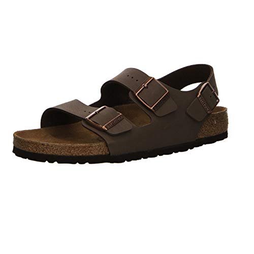 Birkenstock Classic Unisex Milano pasek na kostkę, brązowy, rozmiar 37 EU, brązowy, 37 EU Schmal