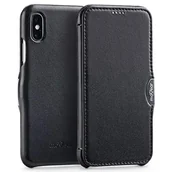 Etui i futerały do telefonów - moVear moVear stylowe etui do Apple iPhone Xs MAX | Skóra Gładka AIXSMS0CIBKSBK - miniaturka - grafika 1