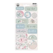 Scrapbooking - Arkusz naklejek tekturkowych birdhouse 02, 10,5 x 22cm - miniaturka - grafika 1