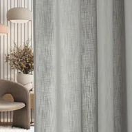 Zasłony - Zasłona na taśmie marszczącej strukturalna szara 140 x 280 cm 1 szt. - miniaturka - grafika 1