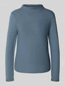 Swetry damskie - Sweter z dzianiny o kroju regular fit z czystej bawełny - miniaturka - grafika 1