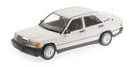 Samochody i pojazdy dla dzieci - Minichamps Mercedes Benz 190E (201) 1982 White 1:18 155037002 - miniaturka - grafika 1