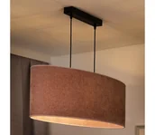 Lampy sufitowe - Duolla - Żyrandol na lince OVAL 2xE27/15W/230V różowy - miniaturka - grafika 1