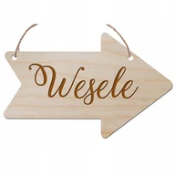 Dekoracje domu - DROGOWSKAZ WESELNY ŚLUB STRZAŁKA WZORY GRAWER HIT - miniaturka - grafika 1