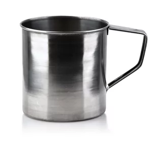 Affek Design Kubek Turystyczny Stalowy na Kemping Biwak Basic Kitchen 12 cm Srebrny Cookini uniwersalny 20537-uniw - Kubki - miniaturka - grafika 1