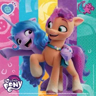 Dekoracje i nakrycia stołu na imprezę - Serwetki, My Little Pony, 33cm, 16 szt. - miniaturka - grafika 1