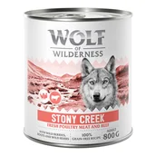 Mokra karma dla psów - Wolf of Wilderness Adult “Expedition”, 6 x 800 g - Stony Creek - Drób z wołowiną - miniaturka - grafika 1