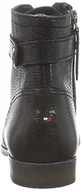 Kozaki damskie - Tommy Hilfiger BILLIE 14A damskie kozaki z krótką cholewką, czarny - czarny (Black 990) - 40 EU - miniaturka - grafika 1