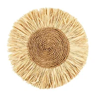 Dekoracje domu - Dekoracja z Rafii okrągła 37cm - miniaturka - grafika 1