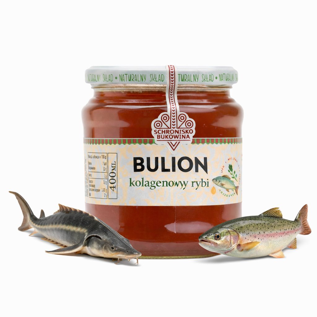 Bulion kolagenowy rybi 400 ml - Schronisko Bukowina