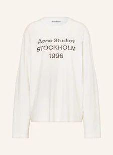 Acne Studios Koszulka Z Długim Rękawem weiss - Moda i Uroda OUTLET - miniaturka - grafika 1