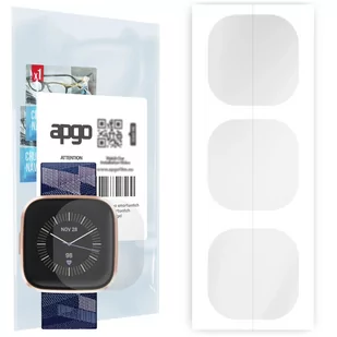 3x Folia hydrożelowa do Fitbit Versa 2 SE - apgo Smartwatch Hydrogel Protection Ochrona na ekran smartwatcha - Akcesoria do smartwatchy - miniaturka - grafika 1
