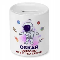 Skarbonki - Skarbonka 330 ml Dla Oskara Syna Dziecka Prezent z Nadrukiem ze Zdjęciem + Opakowanie na prezent (wzór 04) - miniaturka - grafika 1