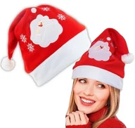 Stroje karnawałowe - Czapka Świętego Mikołaja Mikołajki Gwiazdora Mikołaj Strój Przebranie - miniaturka - grafika 1