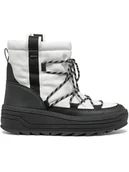 Kozaki damskie - Geox Kozaki zimowe "Milleiny" w kolorze biało-czarnym - miniaturka - grafika 1