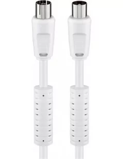 Wentronic Mercodan Antennekabel m. ferritkerner til digital TV hvid 7,5 meter kabel koncentryczny 50726-GB - Kable - miniaturka - grafika 1