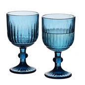 Kieliszki - ELISE BLUE Komplet 4 kieliszków9x16,4cm - miniaturka - grafika 1