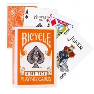 Bicycle Rider Back, karty, pomarańczowe - Ezoteryka - miniaturka - grafika 1
