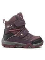 Buty dla dziewczynek - CMP Śniegowce Kids Pyry Snow Boot Wp 38Q4514 Fioletowy - miniaturka - grafika 1