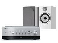 Zestawy stereo - Yamaha R-N1000A (srebrny) + 706 S3 (biały) - miniaturka - grafika 1