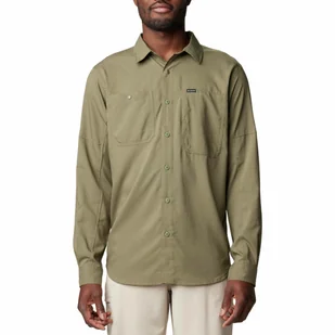 Męska koszula z długim rękawem Columbia Silver Ridge Utility Lite Long Sleeve stone green - L - Koszule męskie - miniaturka - grafika 1