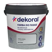 Farby zewnętrzne - Dekoral Farba DO FASAD Jasny szary 1 l - miniaturka - grafika 1