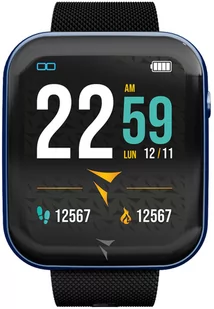 Techmade TM-TALK-BL Talk Czarno-niebieski - Smartwatch - miniaturka - grafika 1