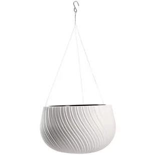 Doniczka Wisząca Na Balkon Taras Misa Biała 29,5Cm - Donice - miniaturka - grafika 1