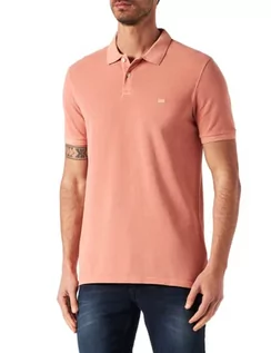 Koszulki męskie - Lee Męska koszulka polo Garment Dye, rdza, S - grafika 1