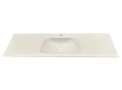 Umywalki - Umywalka wpuszczana w blat, prostokątna, biała, 167 x 51,5 cm - miniaturka - grafika 1