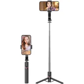 Selfie stick - Selfie Stick Usams Tripod czarny (6958444904573) - miniaturka - grafika 1